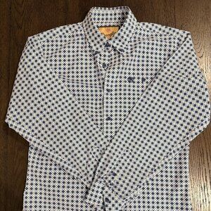 WRANGLER BOYS LONG SLEEVE BUTTON DOWN SHIRT